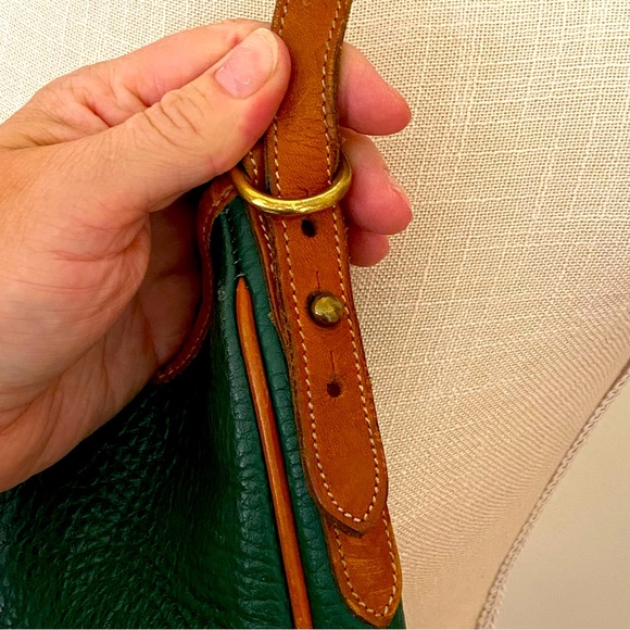 Vintage Dooney & Burke Hunter Green Shoulder Bag - Picture 5 of 11